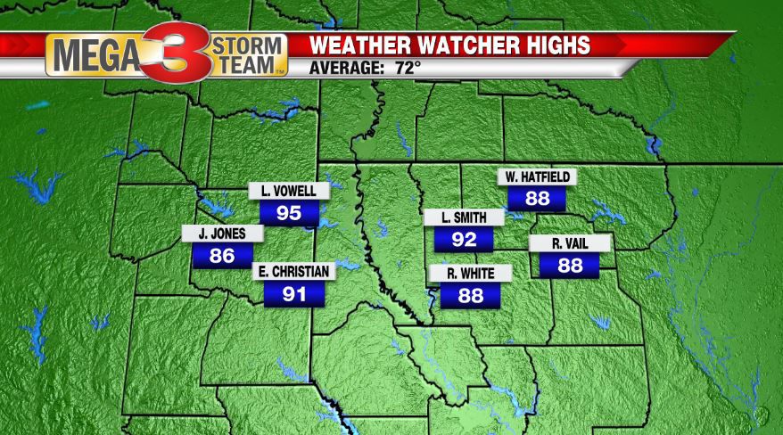 Central ArkLaTex Weather Watcher Reports